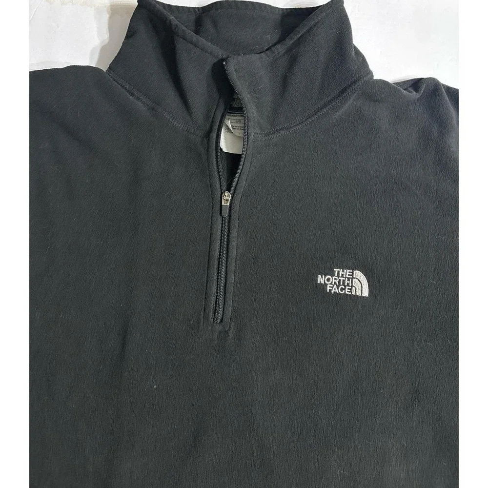 The North Face TKA 100 Fleece Black Pullover (Large)
